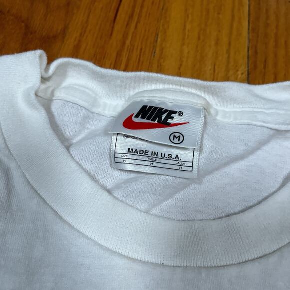 Vintage Agassi vs Sampras Nike Lipton Tennis T Shirt 90s Medium Made in USA - Picture 3 of 9
